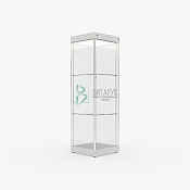 Витрина профильная вертикальная полного обзора со световым блоком